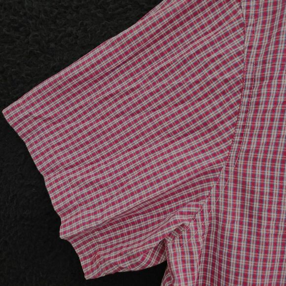 Chaps Custom Fit Mens Button Down Shirt Multicolor Size XXL Cotton Blend Logo - Picture 9 of 11